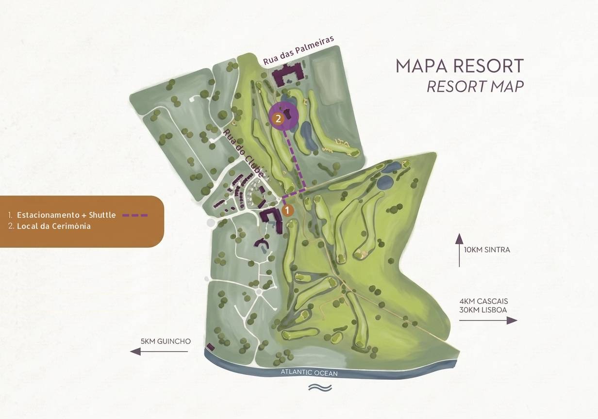 Mapa do resort — Lake House